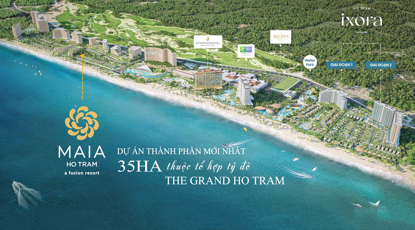 Phối cảnh tổng quan dự án Maia Resort Hồ Tràm