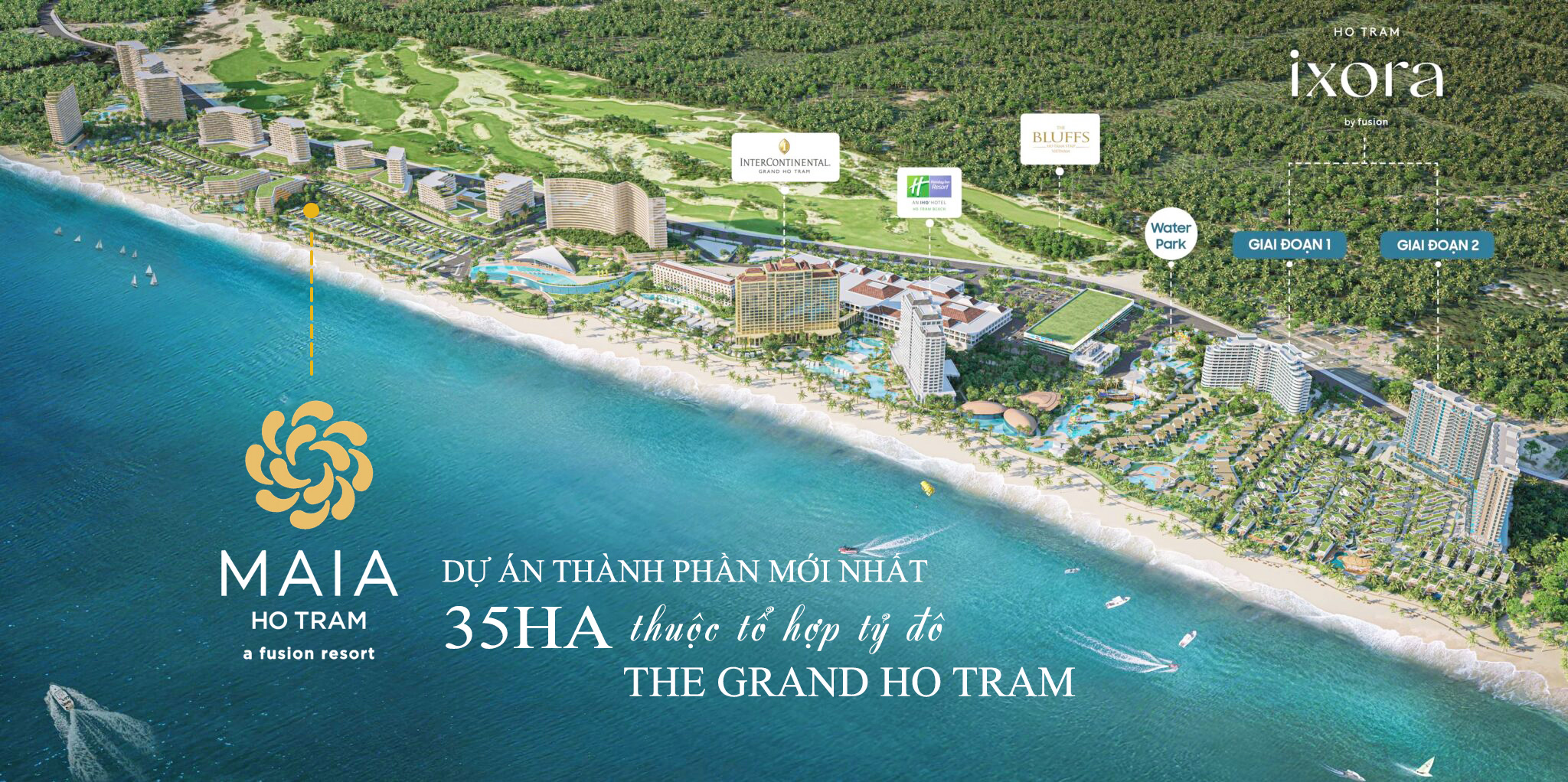 Phối cảnh tổng quan dự án Maia Resort Hồ Tràm