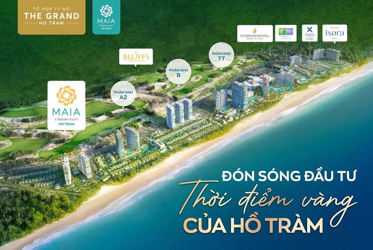 Phối cảnh tổng quan dự án Maia Resort Hồ Tràm